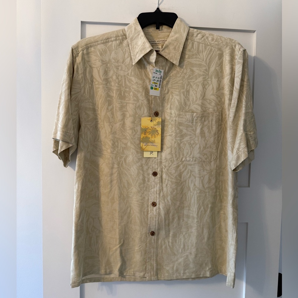 Island Republic Silk Casual Button Down Shirt